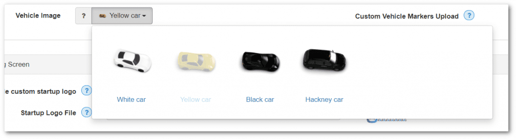 Vehicle icons screenshot